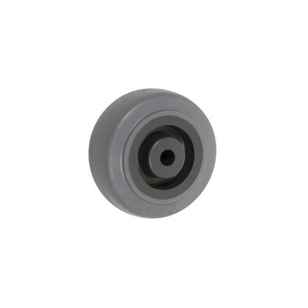 Casterhq 2-1/2"x1-1/4" GRAY THERMO RUBBER (NON MARKING) WHEEL, 250 LBS CAPAC CB-GTR215